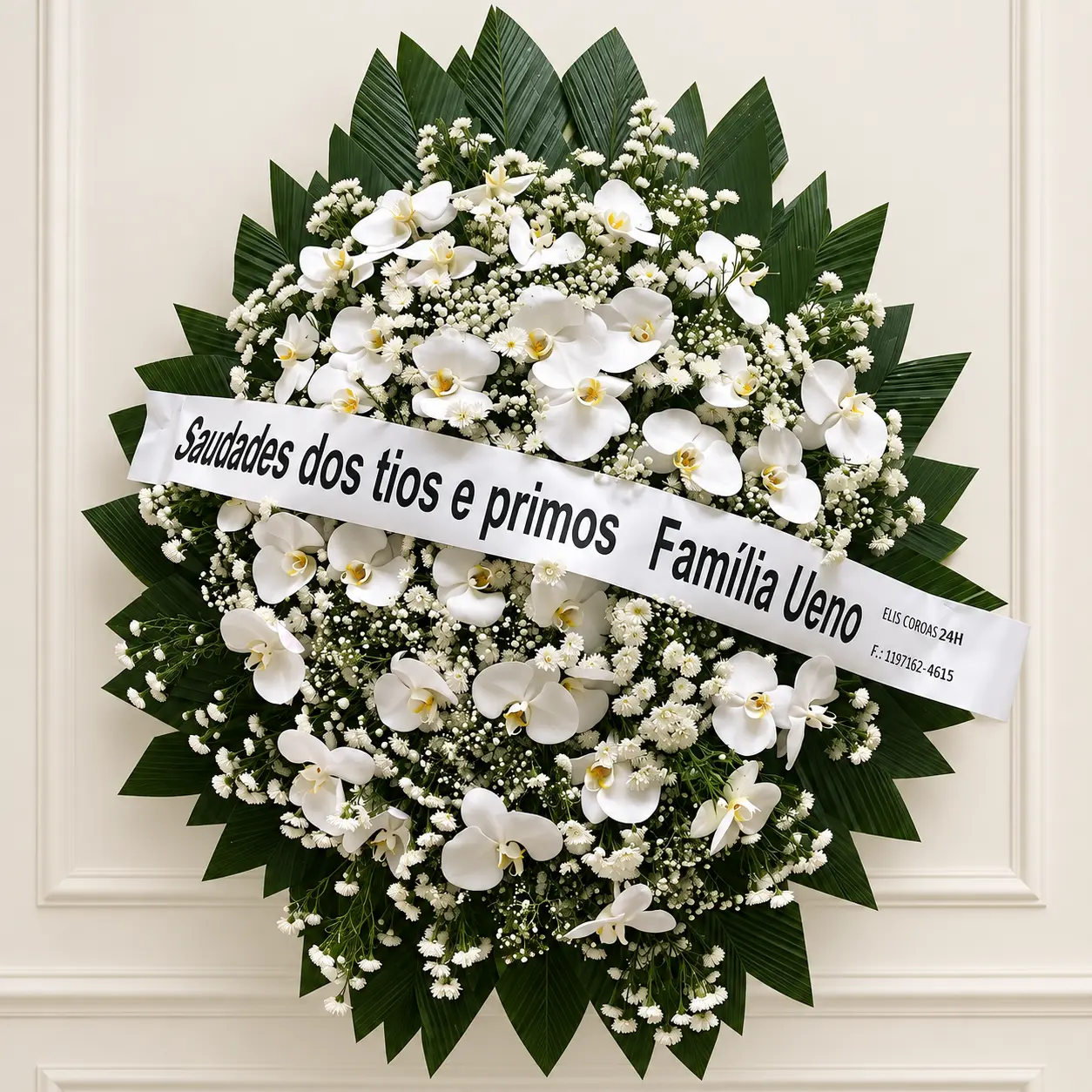 Coroa de orquídeas